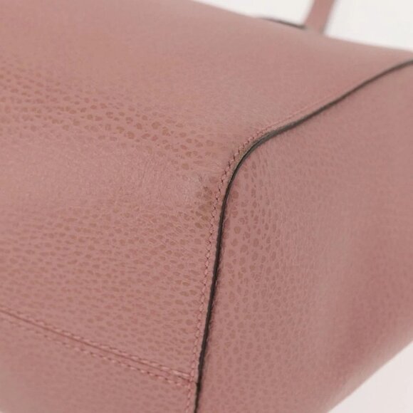 GUCCI Swing Tote Bag Leather Pink Gold 354408 Auth am9500 - Picture 5 of 16